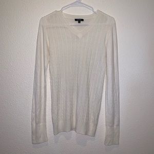 V-Neck Sheer Sweater
